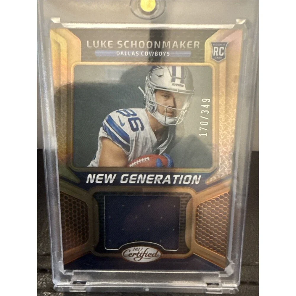 2023 Certified Luke Schoonmaker New Generation Rookie Jersey Patch Cowboys /399